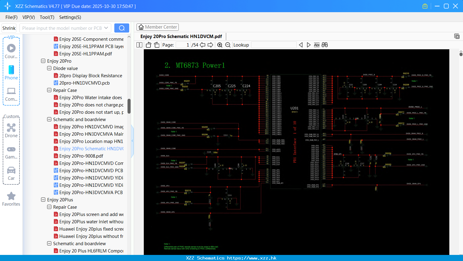 Huawei Enjoy 20Pro Schematic HN1DVCM